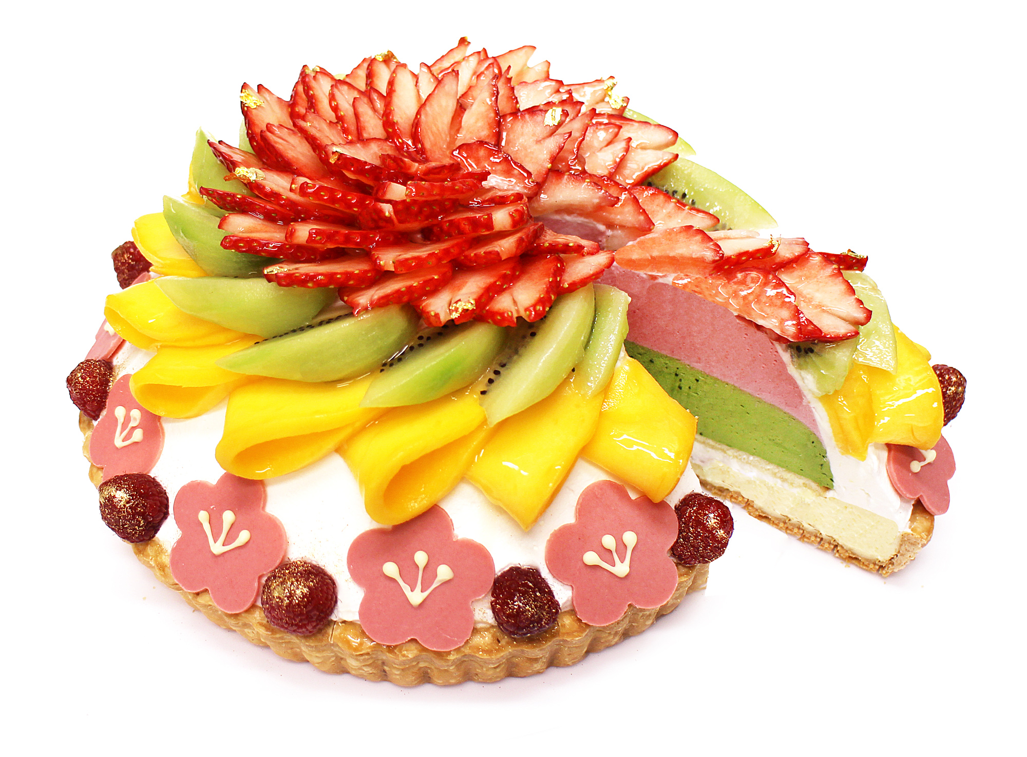 彩り鮮やかなフルーツケーキで女の子の節句をお祝い 弥生のケーキ 桃の節句 Information Cafe Comme Ca